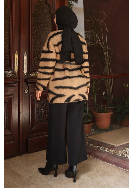 Zebra Desenli Triko Takım Taba 6154 fırsatları