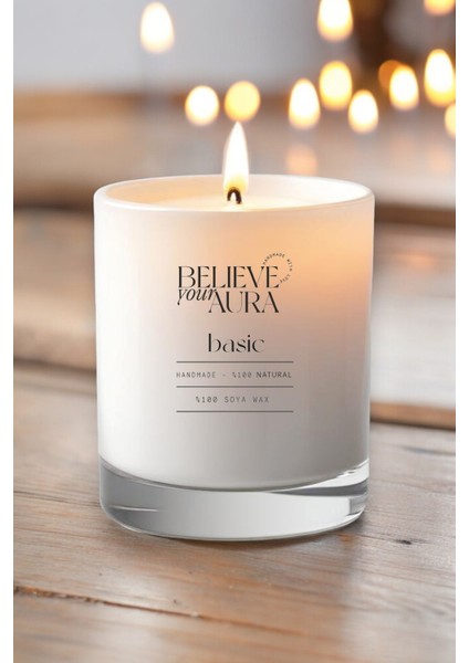 Kokusuz Doğal Mum - %100 Doğal Soya Mumu Aromaterapi Bardak Mum - 250 cc