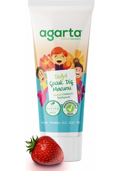 3 Adet Doğal Çocuk Diş Macunu 3X75 Ml indirimleri