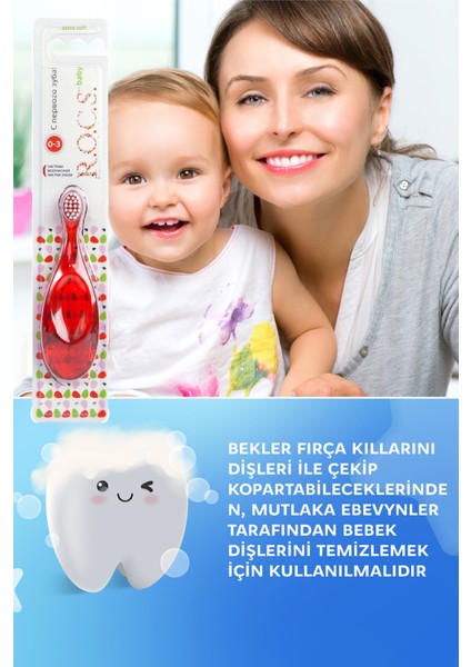 Ekstra Yumuşak Bebek Diş Fırçası - 0-3 Ay Arası Bebekler İçin, BPA İçermeyen, Hassas Diş Etleri İçin Yumuşak Uç indirimleri