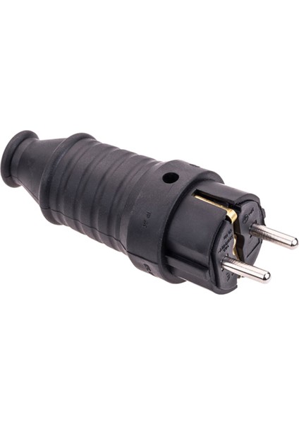 BY10-100 1X16A 220V Kauçuk Düz Fiş | IP44 Monofaze Elektrik Fişi