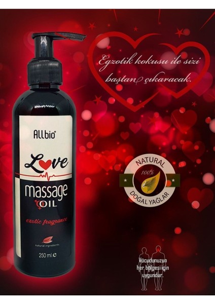 Aşk Aromalı Doğal Yenilebilir Masaj Yağı 250 ml Tüm Vücut Kullanımına Uygun modelleri