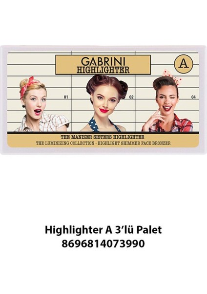 3'lü Pudra Highlighter Paleti - Doğal Işıltılı Renkler, Hafif Yapı ve Uzun Süre Kalıcı Etki modelleri