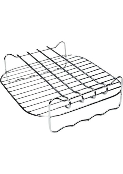 Çok Renkli Xxl Airfryer Aksesuarları Seti Kare Tencere ve Izgara fiyatları