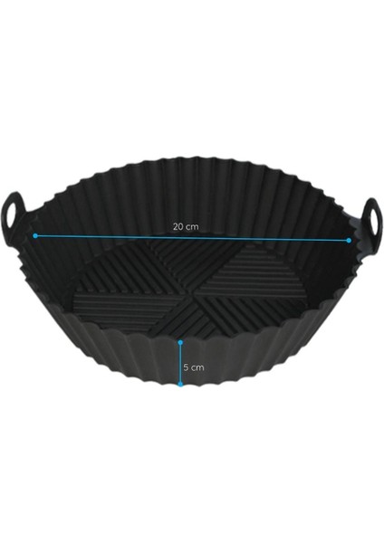 Çok Renkli Xxl Airfryer Aksesuarları Seti Kare Tencere ve Izgara indirimleri