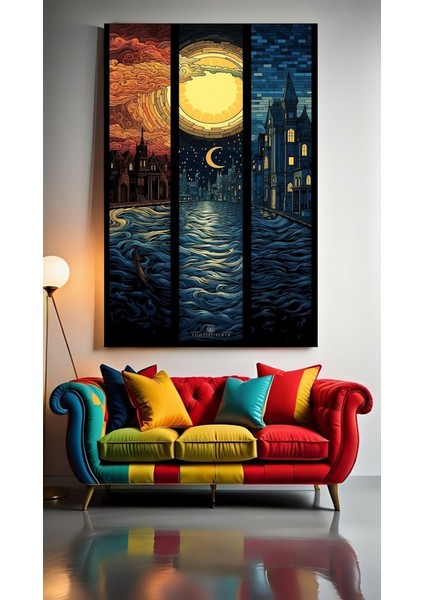 Soyut Sanatsal Manzara Ev Duvar Salon Güzellik Salonu Ofis Dükkan Dekarasyon Kanvas Tablo