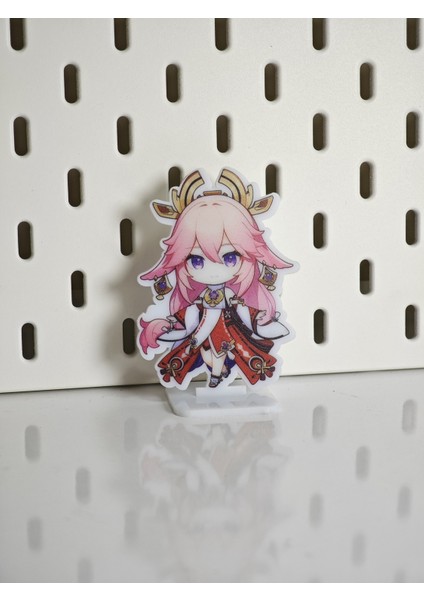 Genshin Yae Miko Mini Karakter Figür Standı (1 Adet) fırsatları