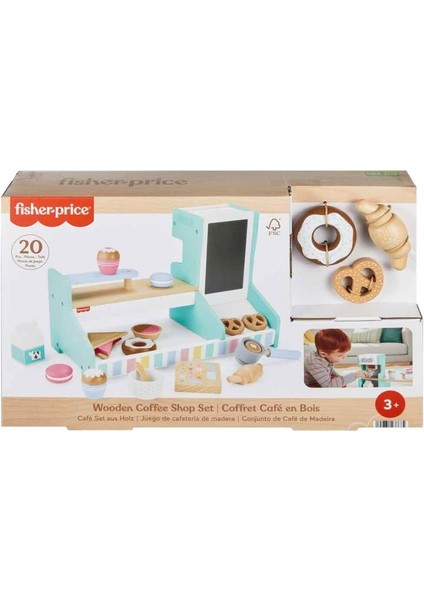 Fisher Price Ahşap Kahve Dükkanı Oyun Seti HXV22 fırsatları