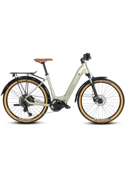 Kıfuka S Kadın Şehir Bisikleti 400H Hd 27.5 Jant 11 Vites Mat Yeşil Koyu Yeşil Gümüş