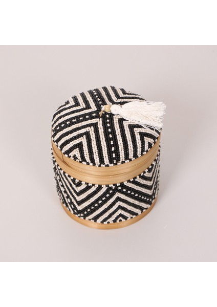 Mylamp Bali Boncuklu Bambu Saklama Kutusu M 15X17 cm modelleri