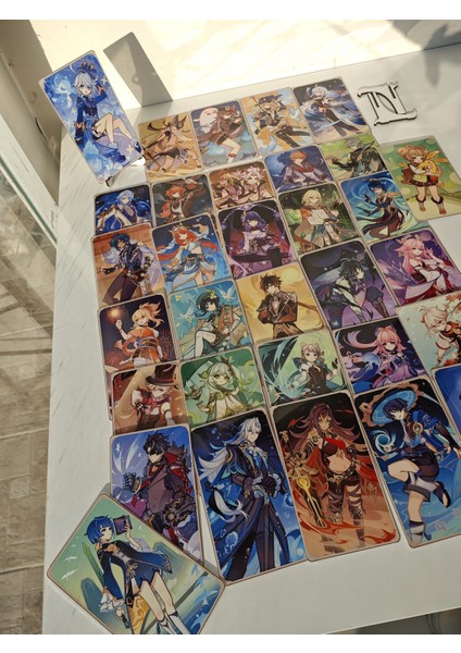 Genshin 4'lü Blind Pack Sürpriz Metal Koleksiyon Kartı 2 (6,5 x 11,5 Cm) fırsatları