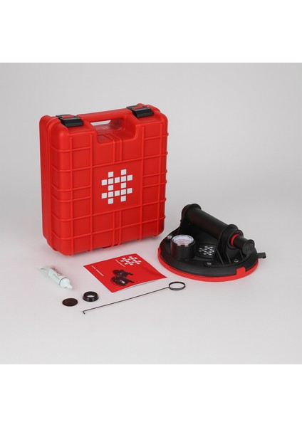 140 kg Basınç Göstergeli Vakumlu Vantuz Yüksek Güçlü Emiş Cam Seramik Mermer Ağır Yük Taşıma Vakum fırsatları