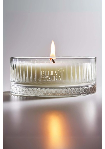 Pudra Kokulu Mum - %100 Doğal Soya Mumu Dekoratif ve Aromaterapi Kokulu Mum - 500 cc