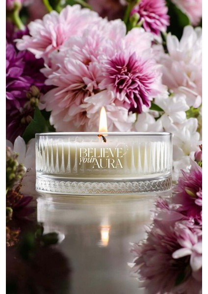 Pudra Kokulu Mum - %100 Doğal Soya Mumu Dekoratif ve Aromaterapi Kokulu Mum - 500 cc modelleri