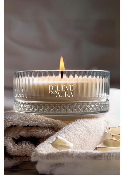 Pudra Kokulu Mum - %100 Doğal Soya Mumu Dekoratif ve Aromaterapi Kokulu Mum - 500 cc fırsatları