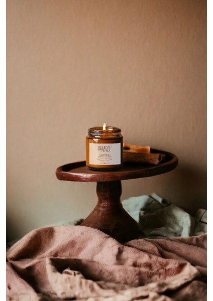 Yasemin Kokulu Mum - %100 Doğal Soya Mumu Amber Kavanoz Aromaterapi Mum - 100 cc fiyatları