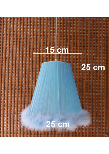 Mavi Organze Avize M-23 Yatak Odası Çocuk Odası Genç ve Bebek Odası Avize Aydınlatma Sarkıt fiyatları
