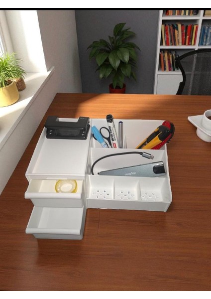 2 Çekmeceli Masa Üstü Düzenleyici Çekmeceli Kozmetik Makya Kalemlik fiyatları