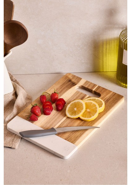 Geate Mermer Akasya Kesme Tahtası 32X22 cm