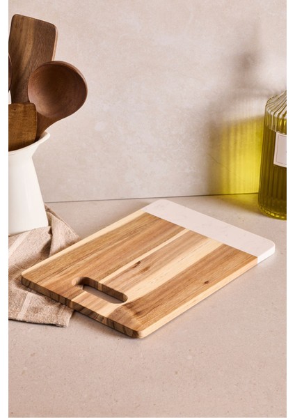 Geate Mermer Akasya Kesme Tahtası 32X22 cm fırsatları