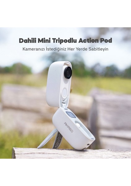 Snapx 4K/60FPS 20MP Wi-Fi Mini Aksiyon Kamera,taşınabilir Vücut Kamerası, Giyilebilir Video Kaydedici, Su Geçirmez, App Kontrollü, Ipx7