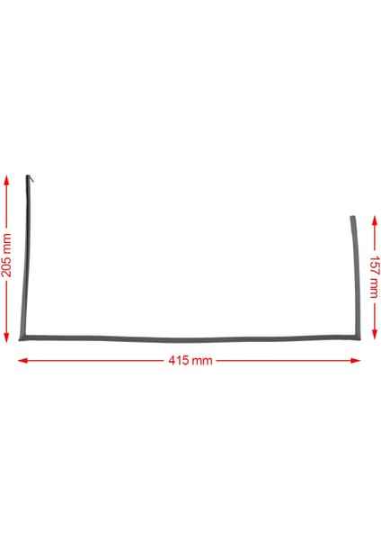 Kumtel KF3125,KF3225 ile Uyumlu Mini Fırın Kapak Contası fırsatları