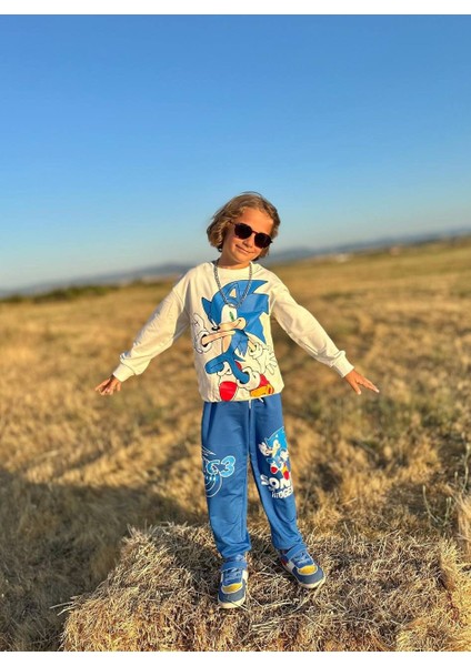 Baskılı Uzun Kollu Erkek Çocuk Alt Üst Takım