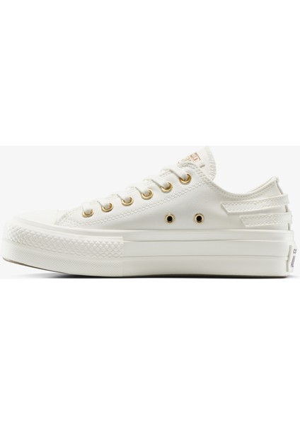 Chuck Taylor All Star Lift Platform Buckle Unisex Beyaz SNEAKER.286 fırsatları