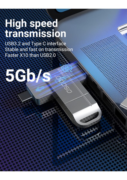 SU001 1TB 5GBPS (550/520MB/s) Usb3.2 Gen1 Type-A & Type-C Taşınabilir SSD indirimleri