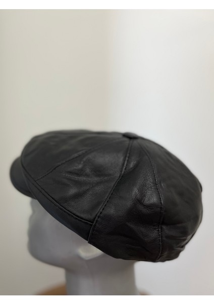 %100 Hakiki Deri Ingiliz Kasket