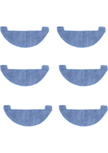 Mavi li 6'lı Katya Z Robot Süpürge Mop Bezi Seti