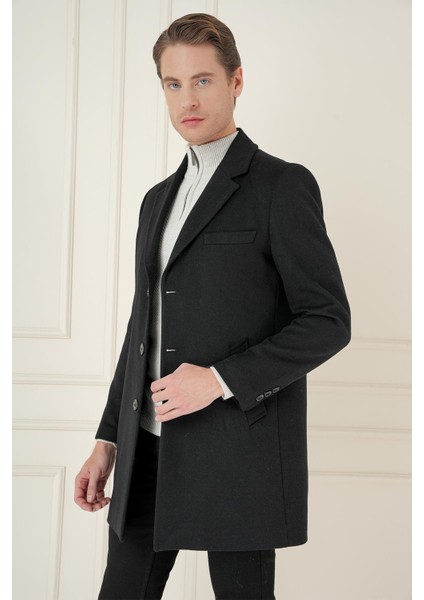 Plt 084 Siyah Klasik Palto fiyatları