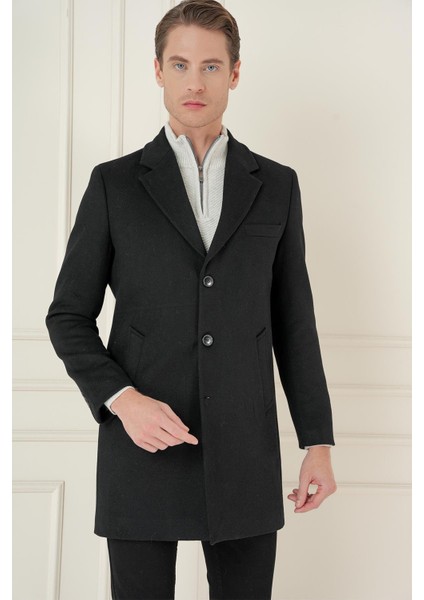 Plt 084 Siyah Klasik Palto modelleri
