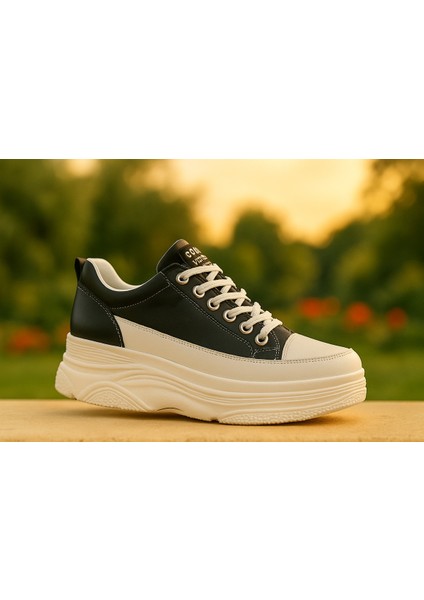 25K314 Deri Gizli Topuk Kadın Ayakkabı