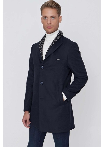 Plt 078 Lacivert Klasik Palto