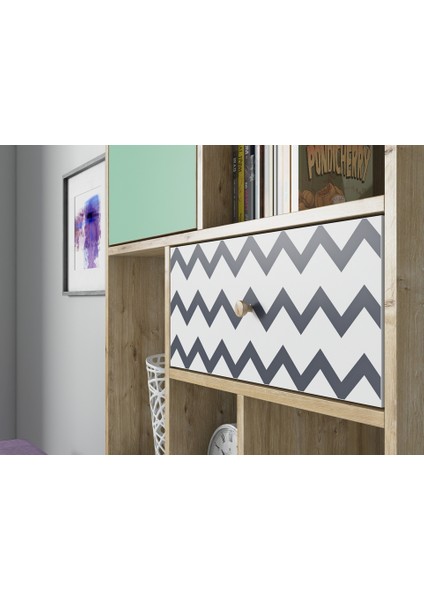 Hunerika Serafina Kitaplık-Renkli-Minifiks Bağlantı modelleri