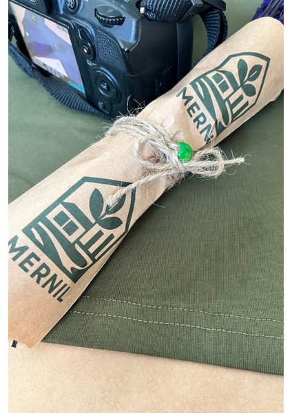 Store %100 Organik Pamuk Nefes Alan Tok Yumuşak Dokulu Premium Yarım Oversize Bisiklet Yaka Basic Erkek/Unisex Tişört Haki