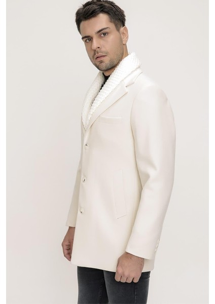 Plt 073 Beyaz Klasik Palto fiyatları