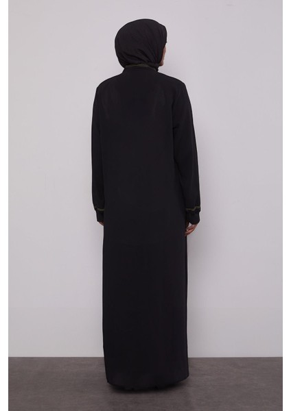 Siyah Şerit Detaylı Ferace fırsatları