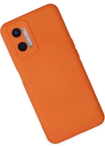Newface Oppo A96 Kılıf Nano Içi Kadife Silikon - Turuncu fiyatları
