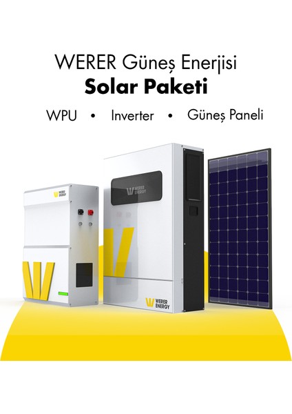 20KW Hybrid Solar Paket -LiFePO4 Batarya/ınverter/Solar Panel modelleri
