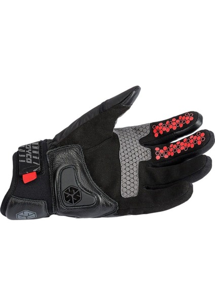 Motosiklet Eldiveni Deri ve Cordura Reflektörlü Su Geçirmez Mebran Kışlık Motor Eldiveni Kırmızı modelleri