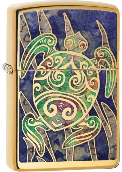 Fusion Turtle - Kaplumbağa High Polish Brass Dizayn Çakmak