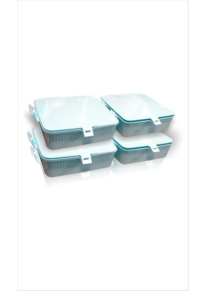 Iki 2 Adet Büyük 15X15 cm Çok Gözlü Bölmeli Okul Çocuk Beslenme Yemek Saklama Kabı Kutusu Tabağı fırsatları