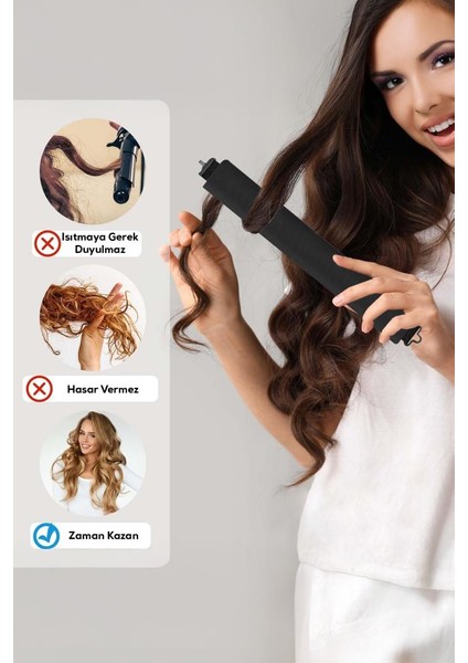 2’li Saç Şekillendirici Metal Kancalı Saç Bukle Aparatı modelleri