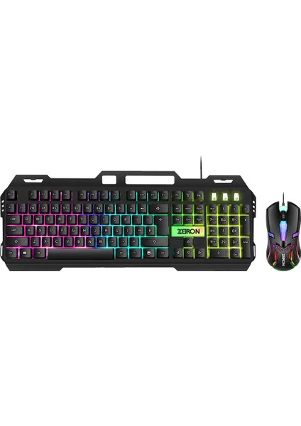 T450 Suspanded Cool Q Türkçe Işıklı Rgb Klavye Mouse Set modelleri