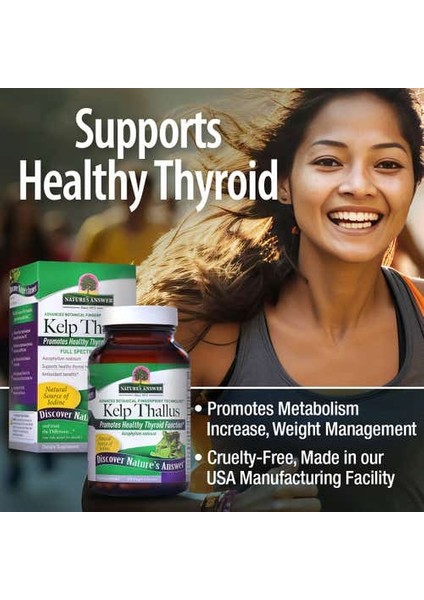 Kelp Whole1 00 Capsules Thallus 100 Laminariales Sodium Iodine Thyroid Sodyum Mineral İyot modelleri