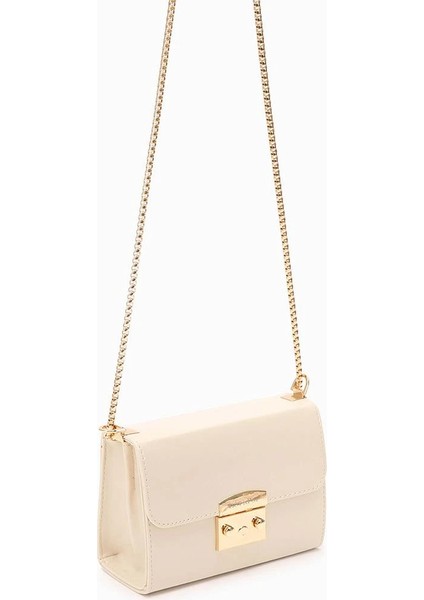 Krem Rugan Kadın Omuz Çantası 930106 Çanta