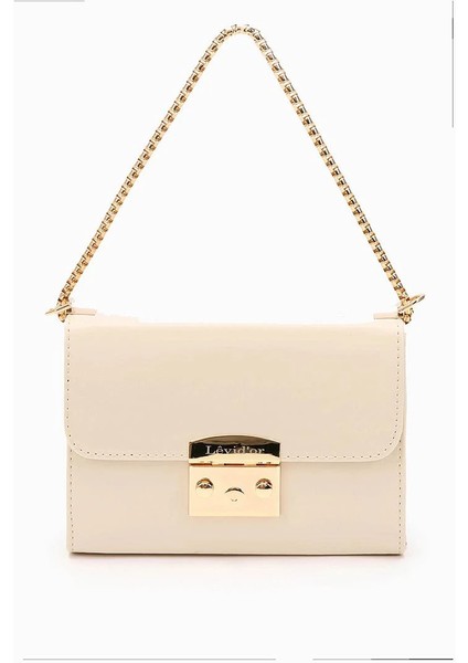 Krem Rugan Kadın Omuz Çantası 930106 Çanta modelleri