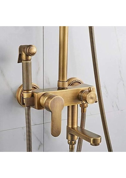 Banyo Bataryası ve Duş Seti Antik Renk Bide Fiskiyeli Yeni Model 7 Yıl Garantili Ithal fiyatları